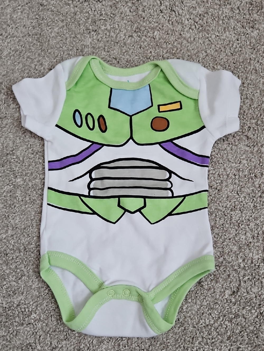 Disney Baby Buzz Lightyear Onesie 3-6 Months Toy Story Bodysuit